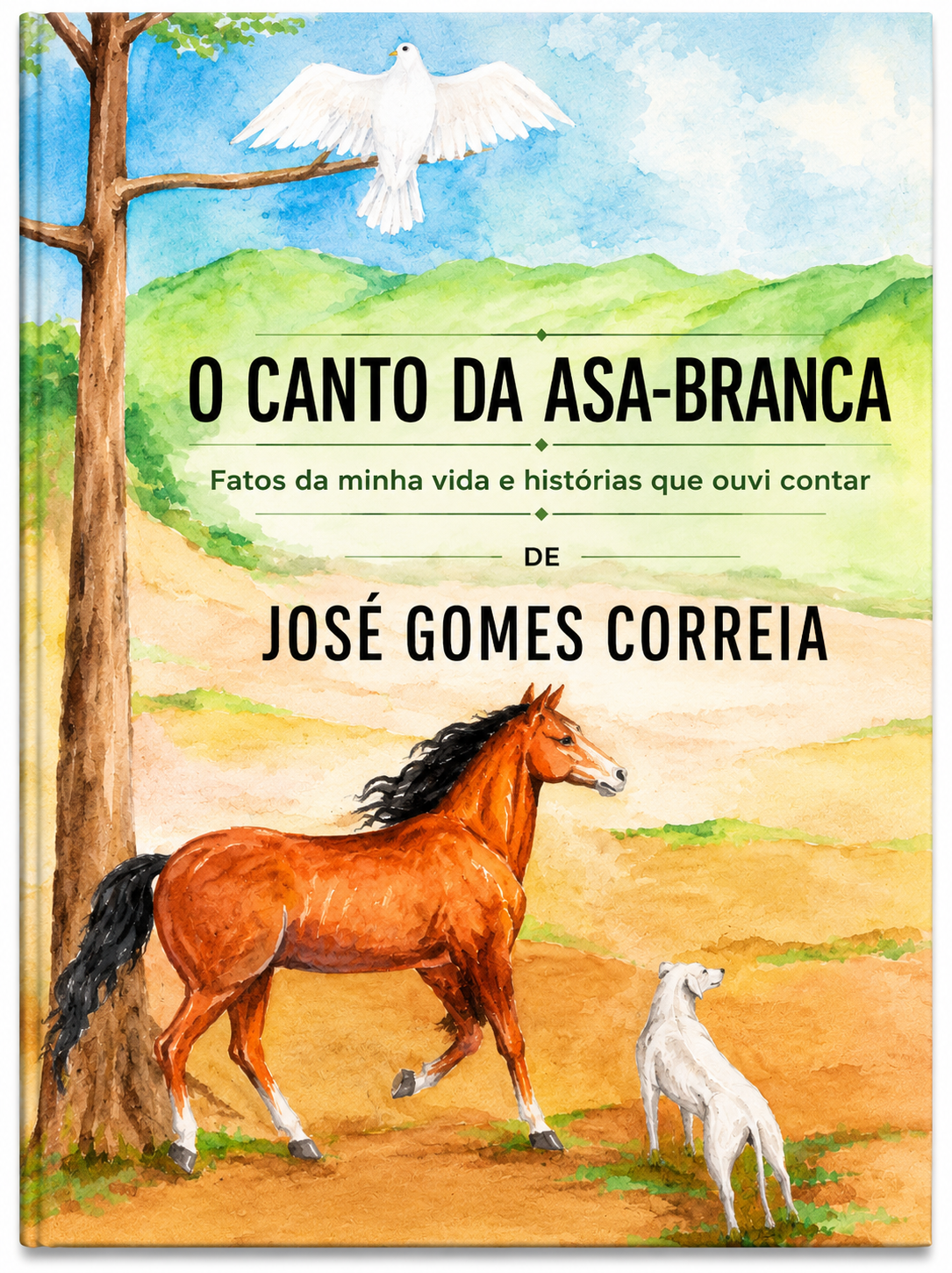 Capa do livro O Canto da Asa-Branca, de José Gomes Correia